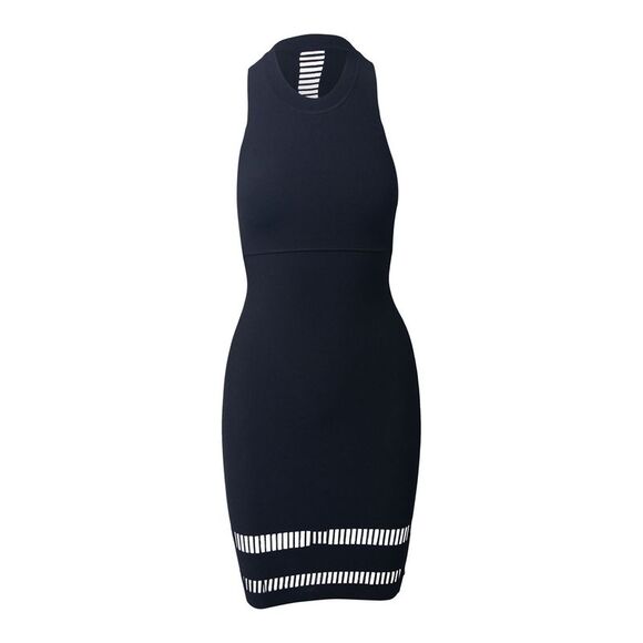 Alexander Wang Body-Hugging Halter Dress in Black Viscose